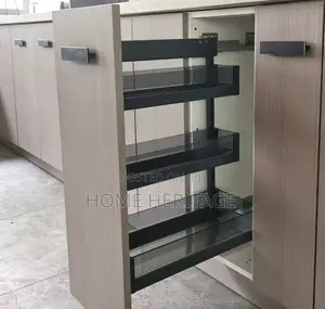 Pull Out Spice Rack – Space Saving Kitchen Organizer