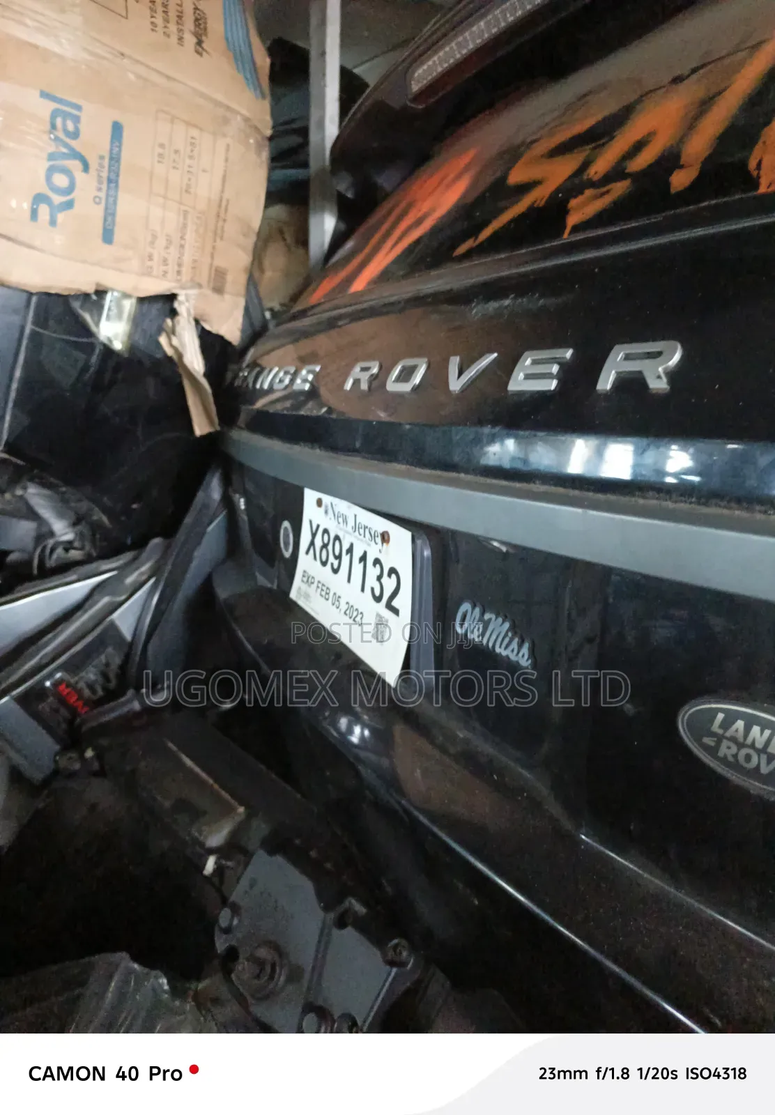 Range Rover Evoque Back Boot