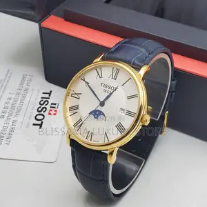 Tissot Luxury Men Leather Wristwatch –Stylish, Durable Classy Design