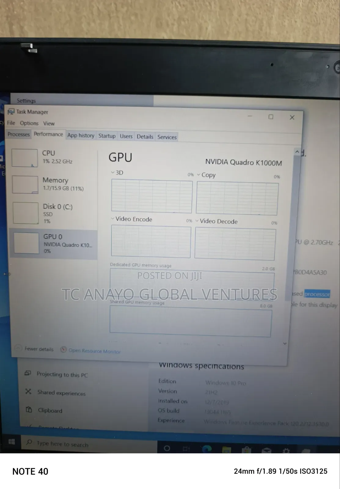 Laptop HP EliteBook 8570W 16GB Intel Core i7 SSD 256GB