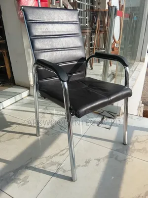 Office Chair With 4 Metal Legs Visitors Chair