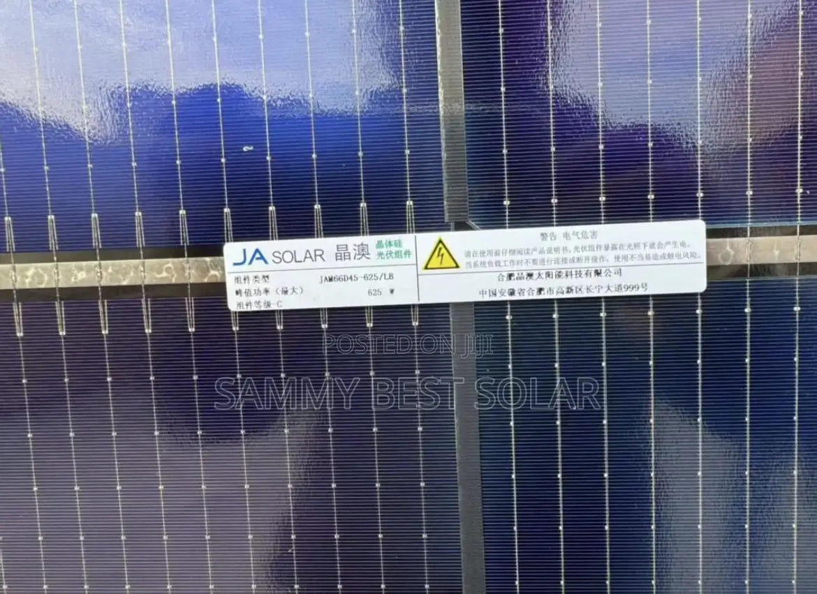 Ja 625w Bifacial Solar Panel