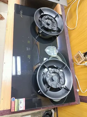 Double Burner Tempered Glass Hob