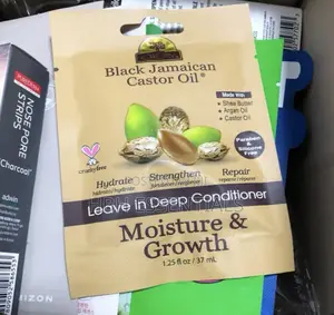 Black Jamaican Castor Oil, Leave-in Deep Conditioner, 1.25 Fl Oz(37ml)