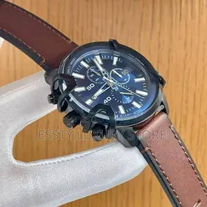 High Quality Luxury Diesel Leather Wristwatch