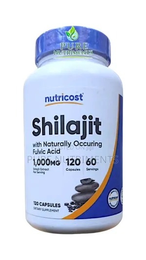 Nutricost Shilajit 1000mg Fulvic Acid 120 Caps_ Energy Focus Recovery
