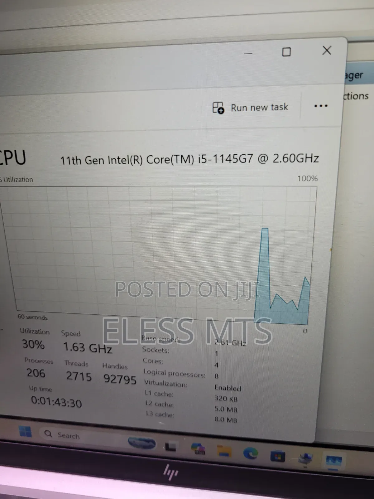Laptop HP EliteBook 840 G8 8GB Intel Core i5 SSD 256GB