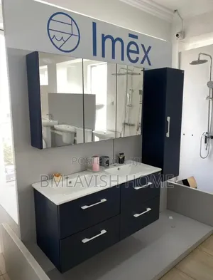 Imex England Cabinet Set With Drawer and Led Mirror.