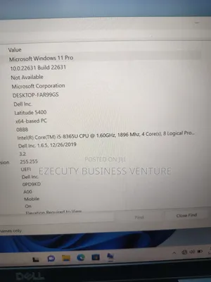Laptop Dell Latitude 5400 8GB Intel Core i5 SSD 256GB