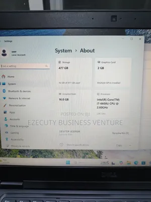 Laptop Dell Latitude 5480 16GB Intel Core i7 SSD 512GB