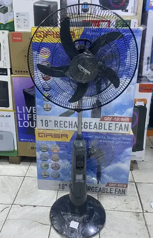 Qasa 18-Inch Rechargeable Standing Fan With Remote (Qrf-5918hr)
