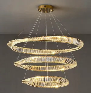 3-Ring Crystal Led Chandelier.