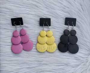 Triple Disc Earrings