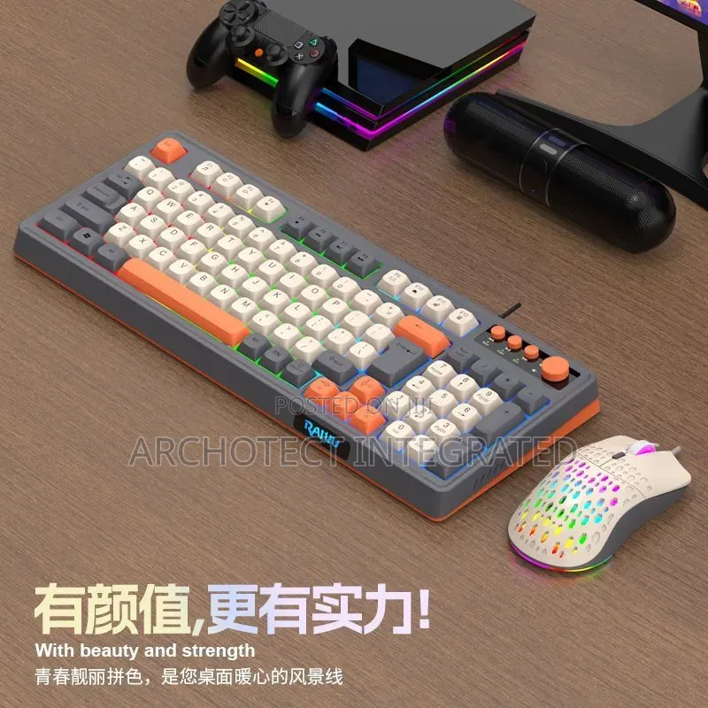 Raiku Wired Gaming Keyboard and Mouse