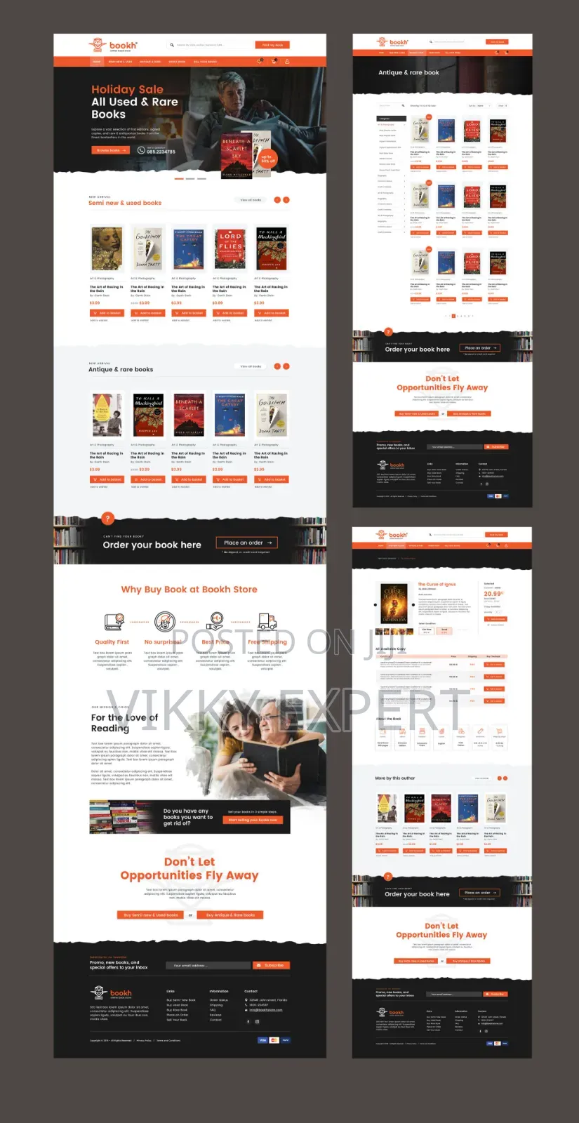 Shopify Book Store Design