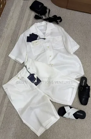 *Original Prada Irish Pure Linen Set Available in Store  M —— XXL