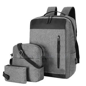 Unisex Business Bag Usb Large Capacity School Bag Laptop Backpack