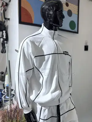 Luxury White Tracksuit Premium Quality
