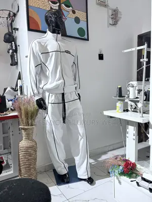Luxury White Tracksuit Premium Quality