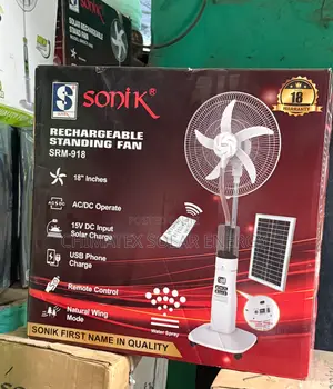 This Is a Sonik Rechargeable Standing Fan Very Much Affordable