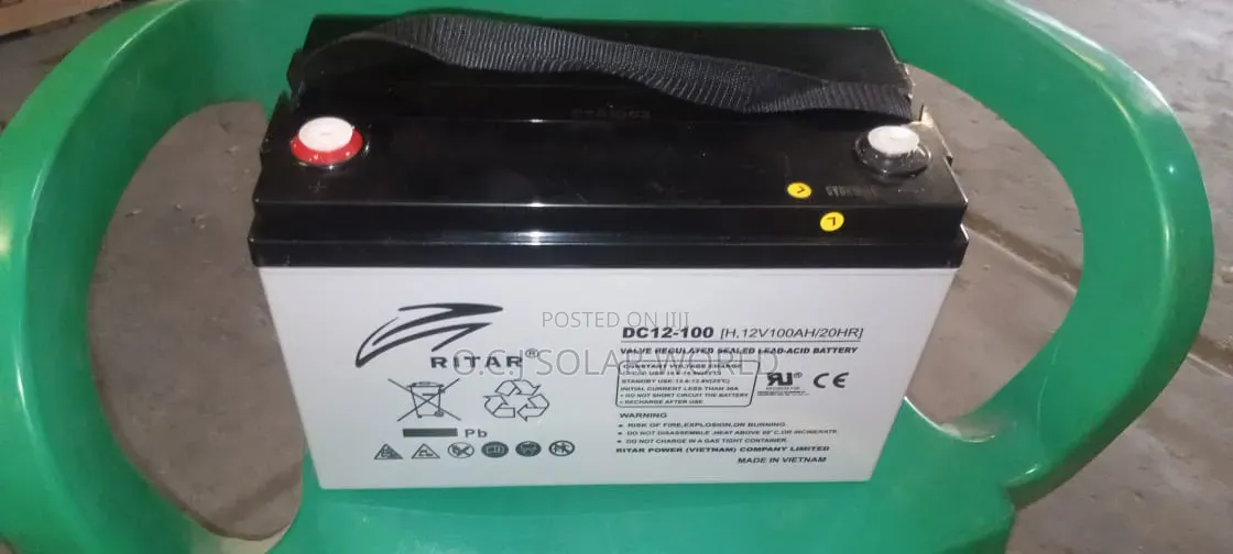 Ritar Solar Battery 100ahs
