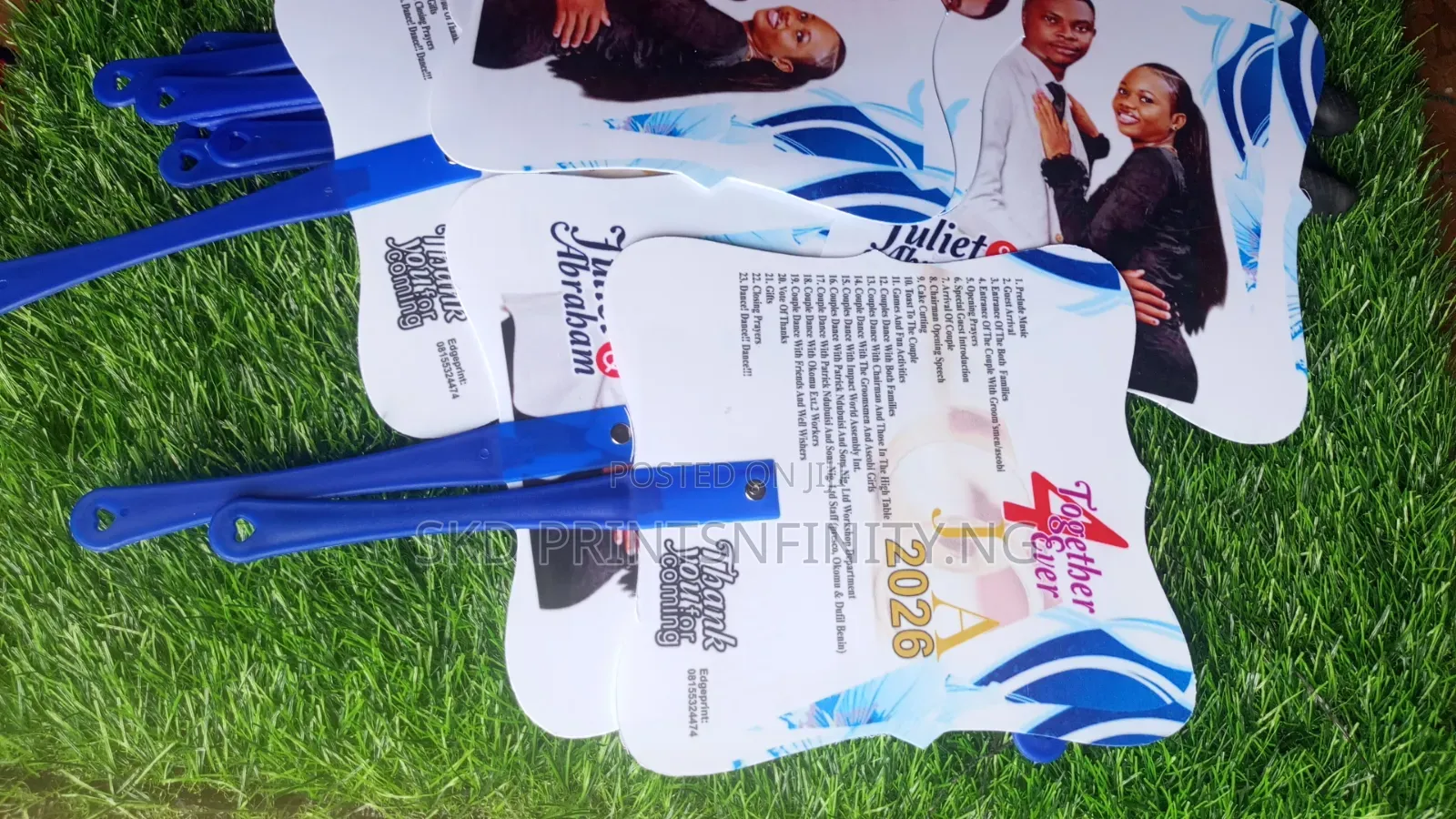 PVC Hand Fan, Program