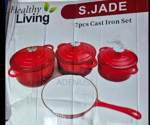 Cast Iron Pot With Fry Pan Non Stick Cookware Set