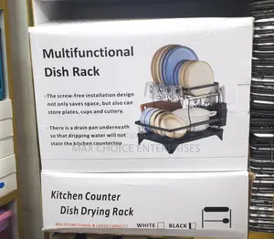 2 Tier Stainless Steel Multifunctional Dish Drying Rack