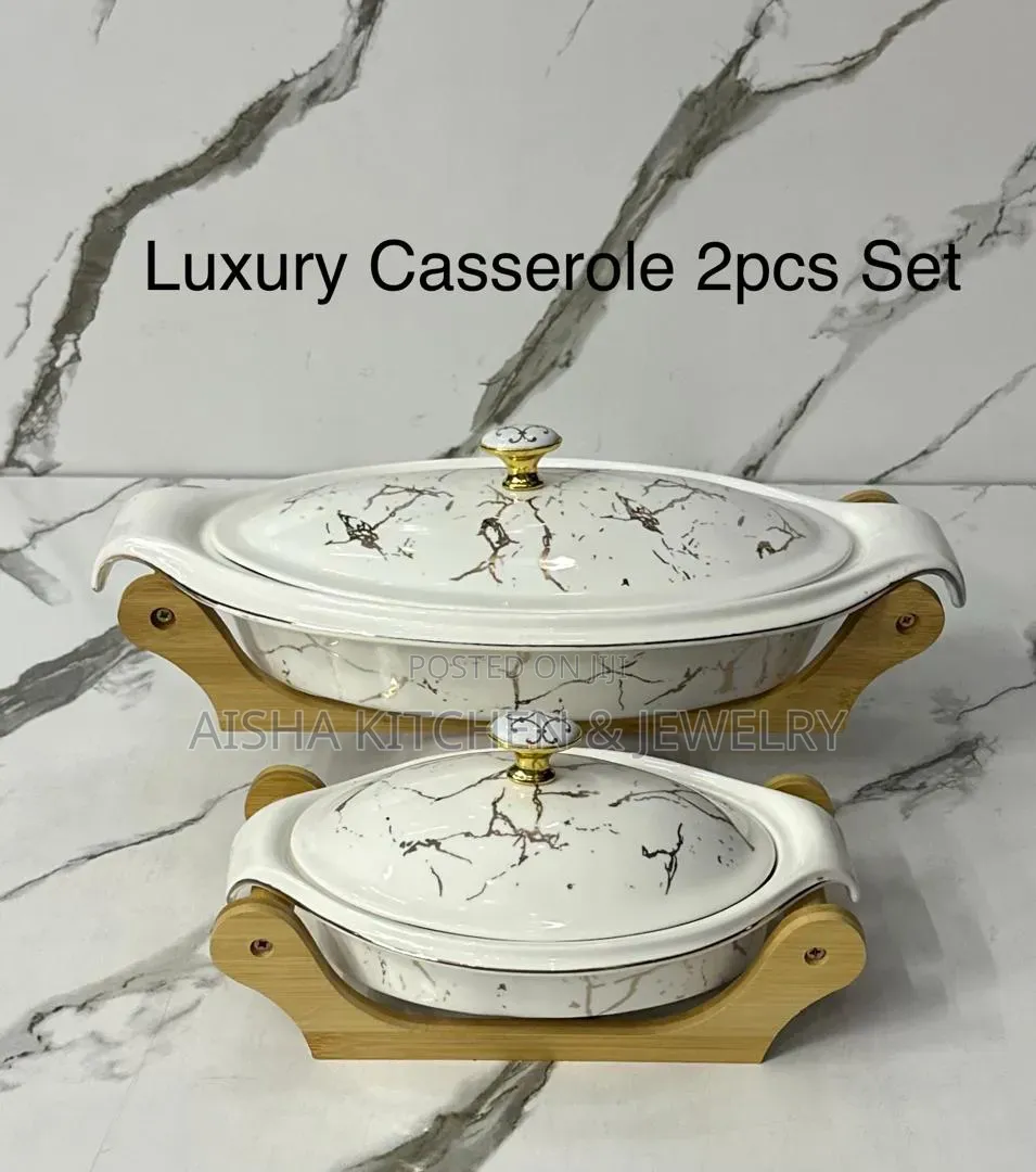 Elegant Ceramic Food Warmer/Casserole