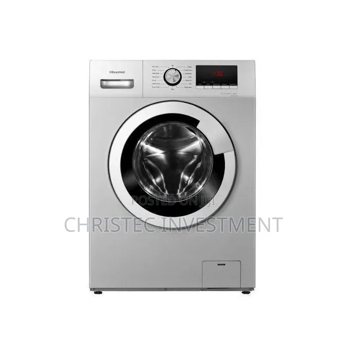 Hisense Front Load Washing Machine 6kg Smart Control Silver Em 6010