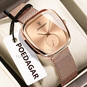 Poedagar Luxury Quartz Watch Stainless Steel Water Resistant