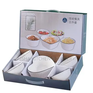 5pcs Exquisite Ceramic Suit