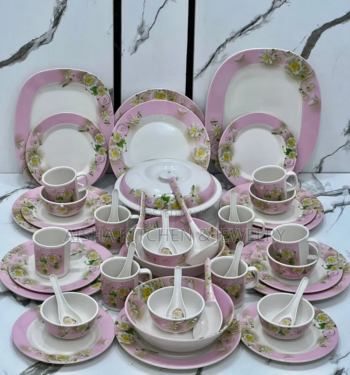 49pcs Melamine Dinner Set