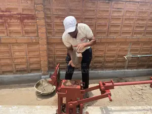 Floor Paving Brick Machine -Single Hexagonal Shaped .