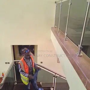 Inner Staircase With Glass Handrails