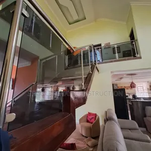 Inner Staircase With Glass Handrails