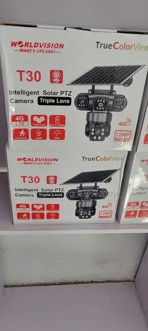 V380 Triple Lens Solar Camera 4g