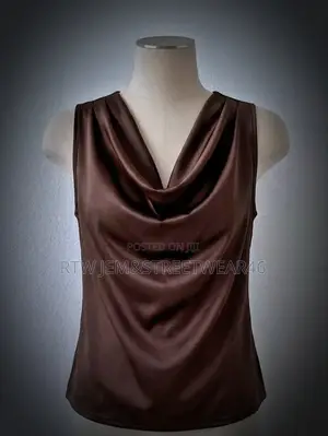 Cowl Neck Duchess Satin Top