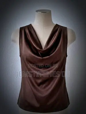 Cowl Neck Duchess Satin Top