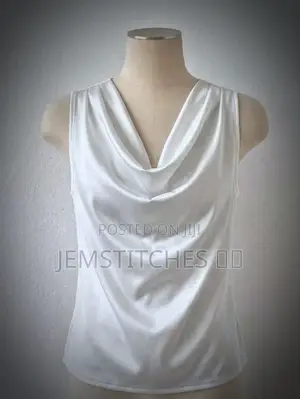 Cowl Neck Duchess Satin Top