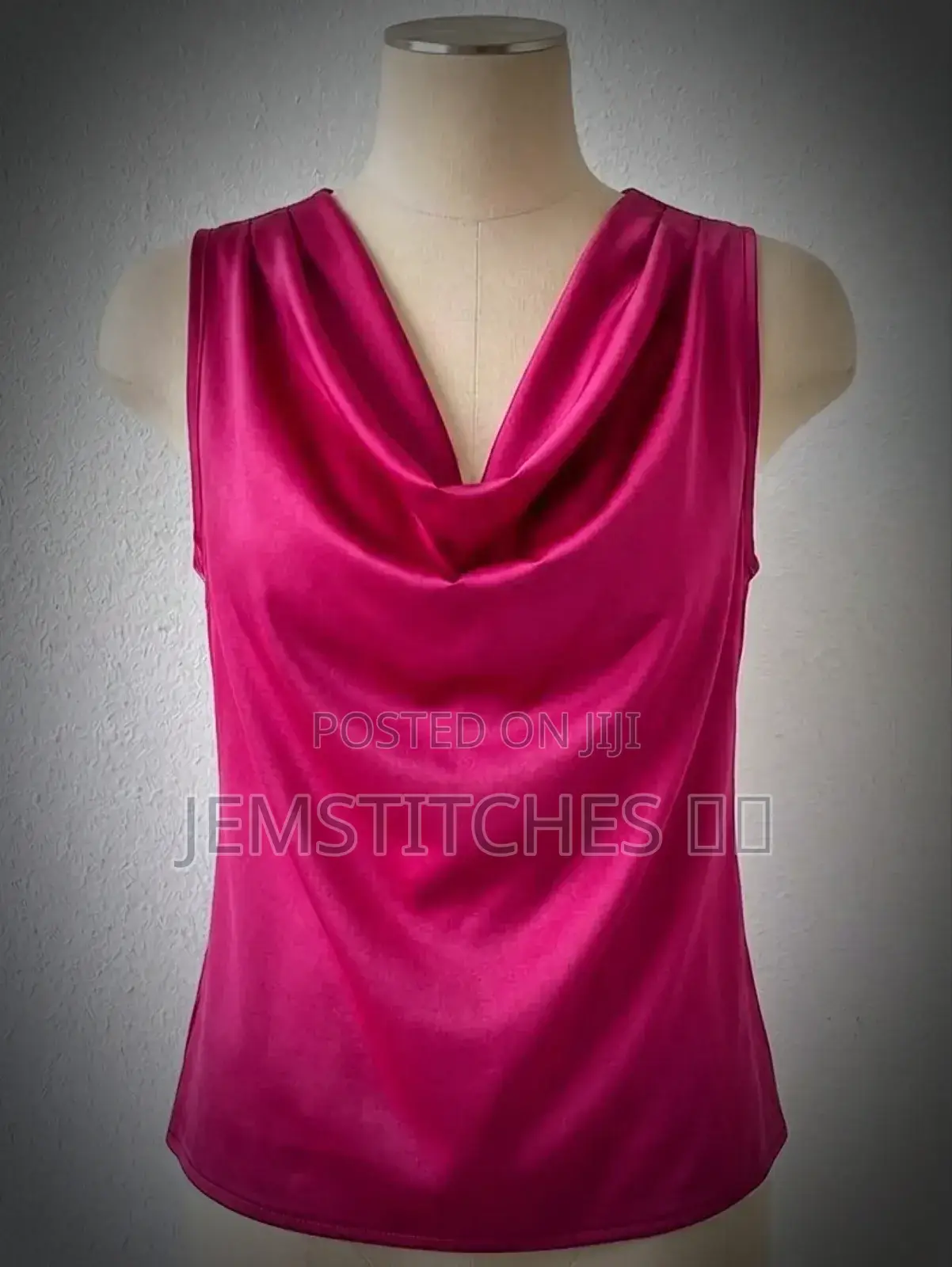 Cowl Neck Duchess Satin Top