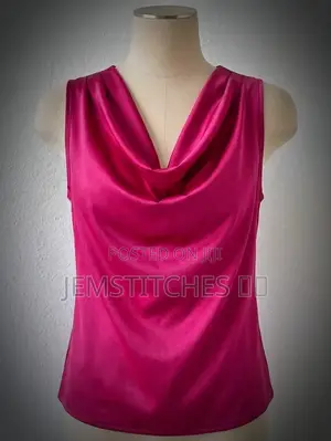 Cowl Neck Duchess Satin Top