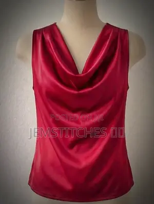 Cowl Neck Duchess Satin Top
