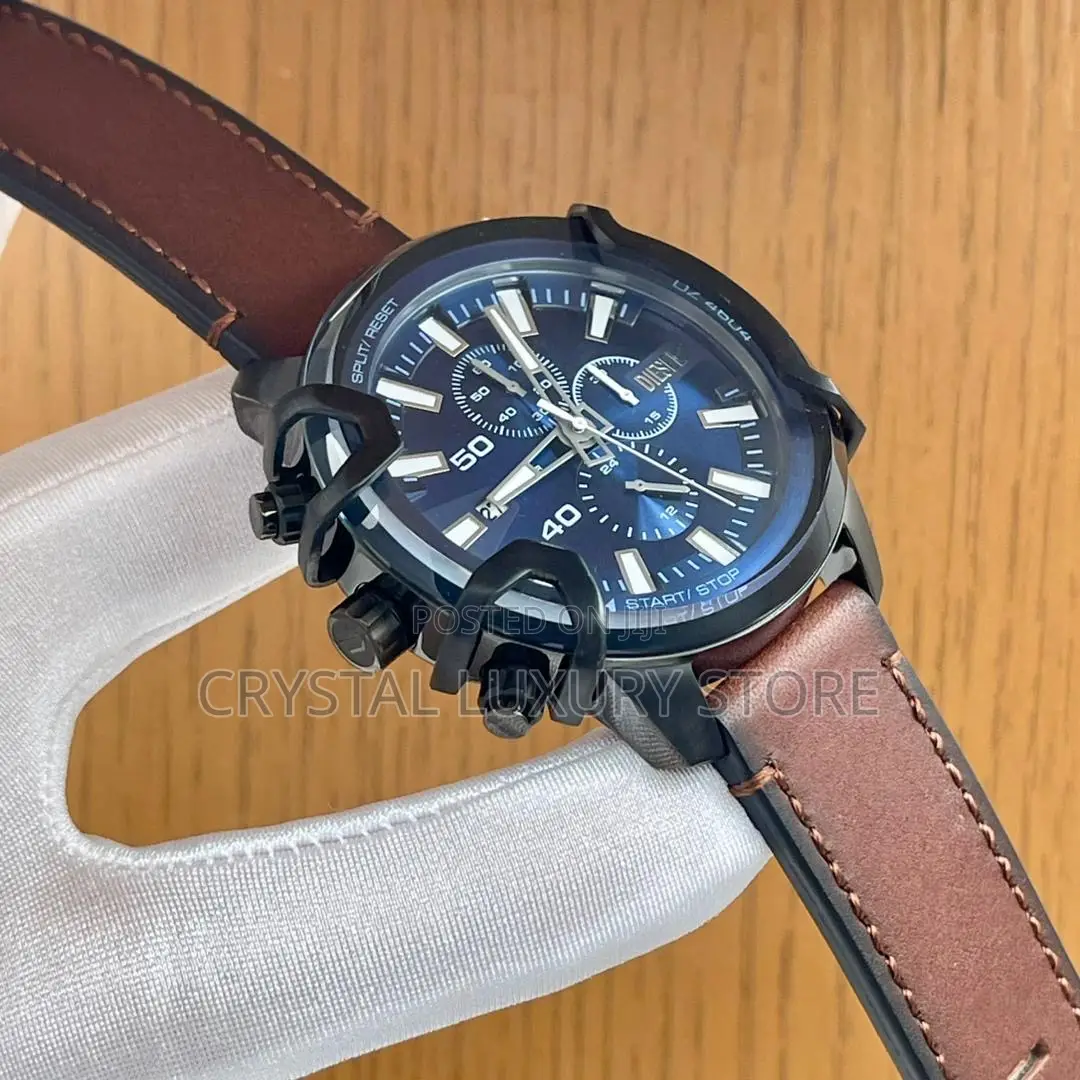 Diesel Quality Luxury Men Automatic Engine Wristwatch