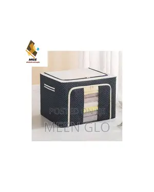 Polka Dot Collapsible Cloth Storage Box