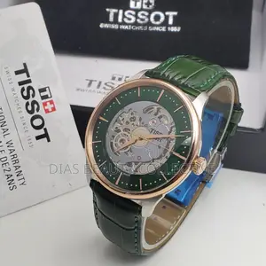 High Quality Automatic Tissot Skeleton Leather Watch