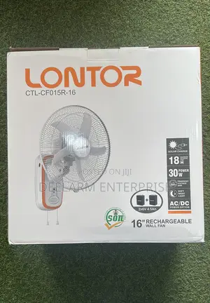 Lontor Rechargeable Wall Fan - 16’Inches