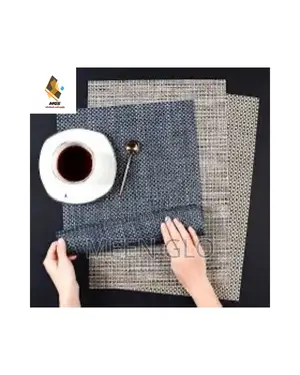 Unique Set of 6 PVC Mesh Dinning Plate Mat