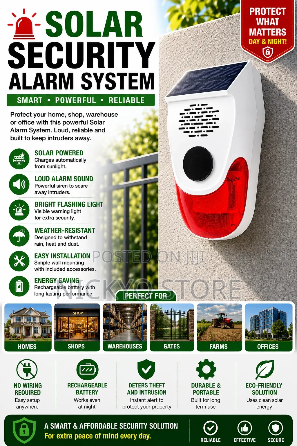 Solar Security Alarm System