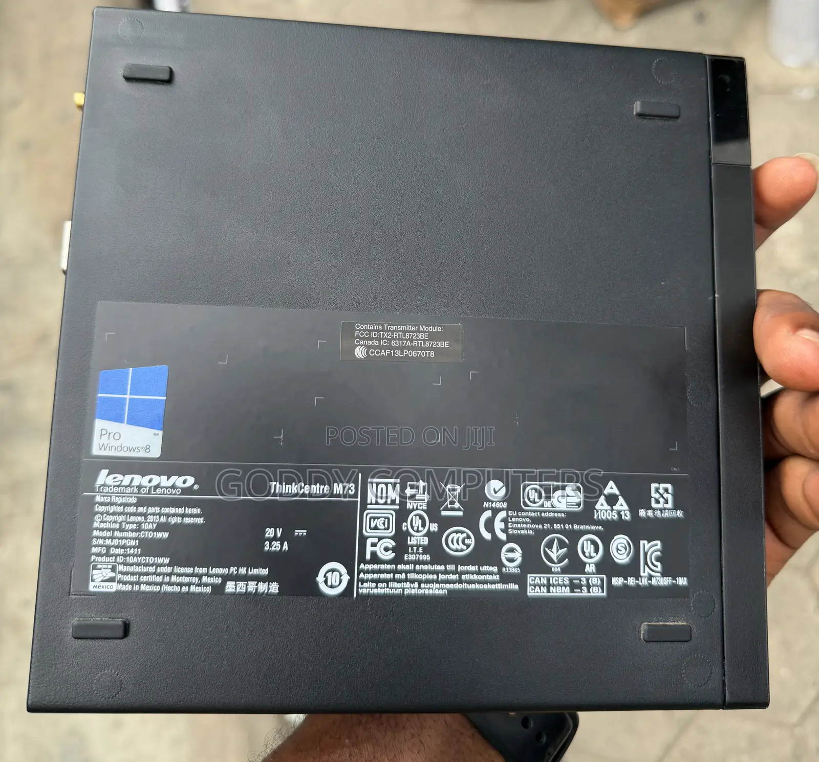 Desktop Computer Lenovo ThinkCentre M93 8GB Intel Core i5 SSD 256GB